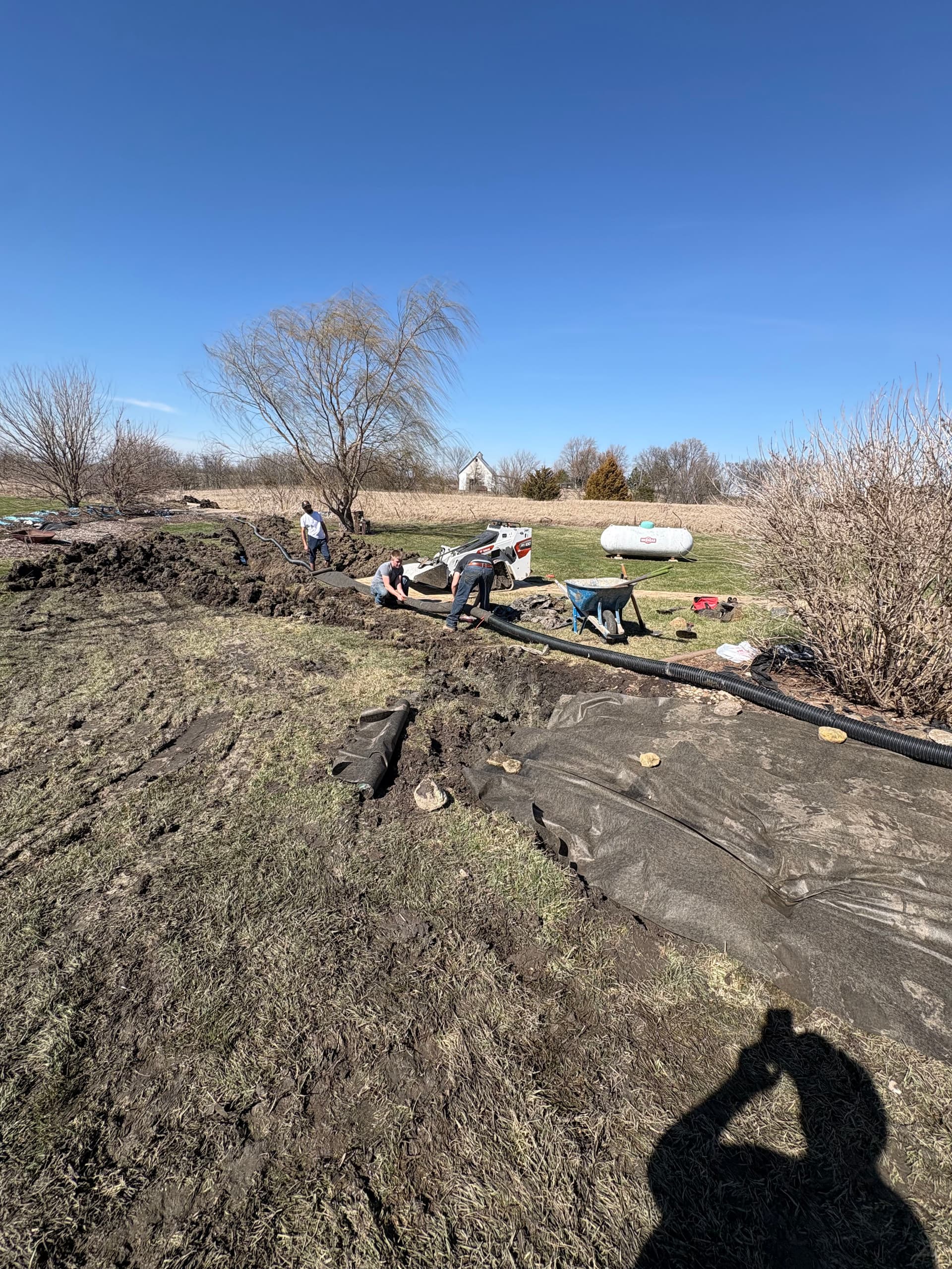 Efficient Drainage Installation at Local Residence