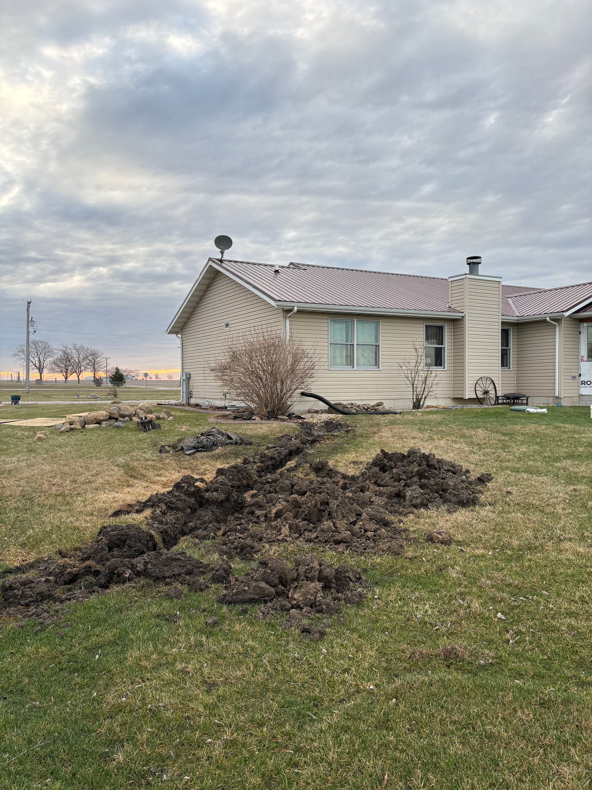 Efficient Drainage Installation at Local Residence
