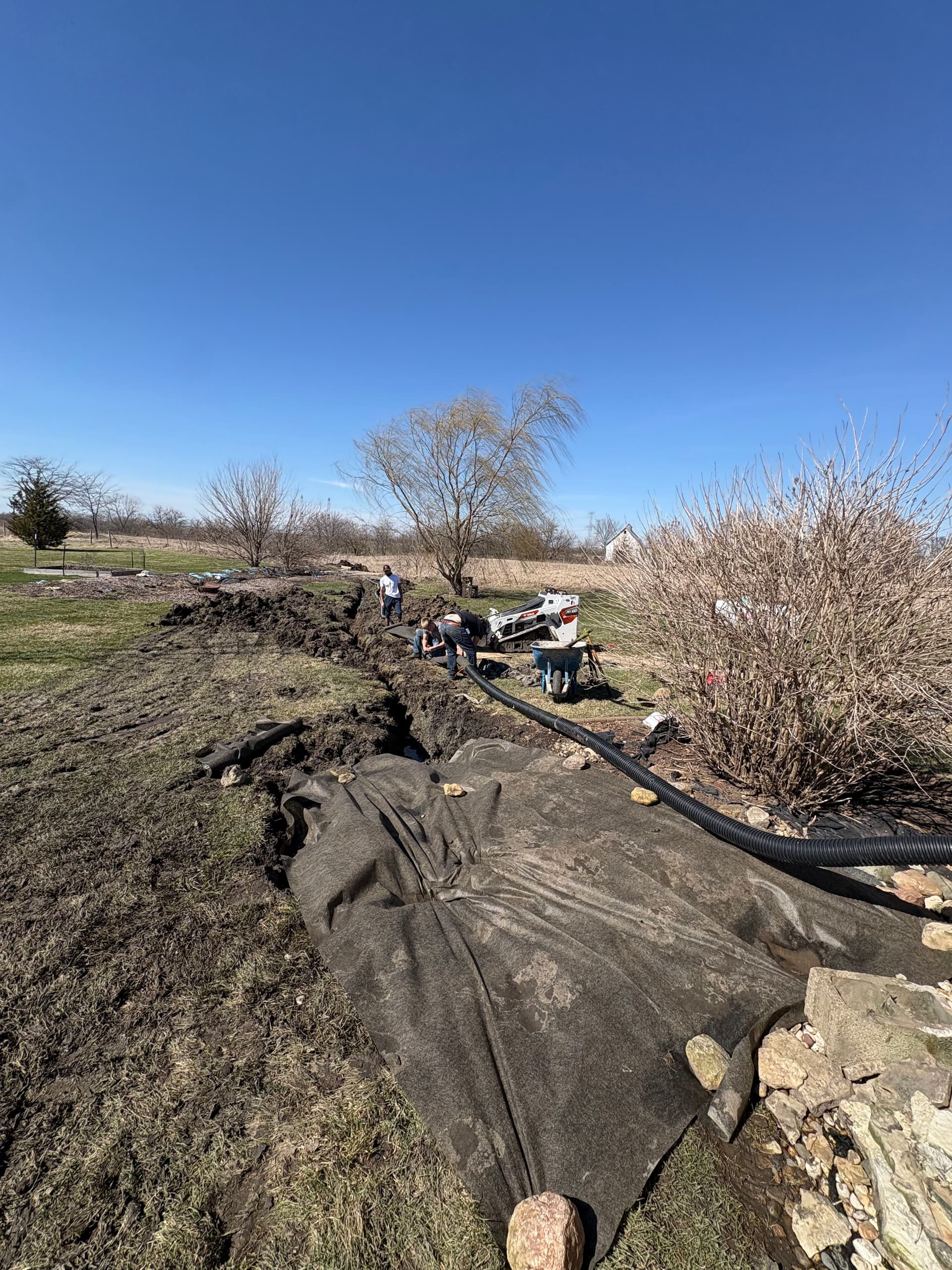 Efficient Drainage Installation at Local Residence