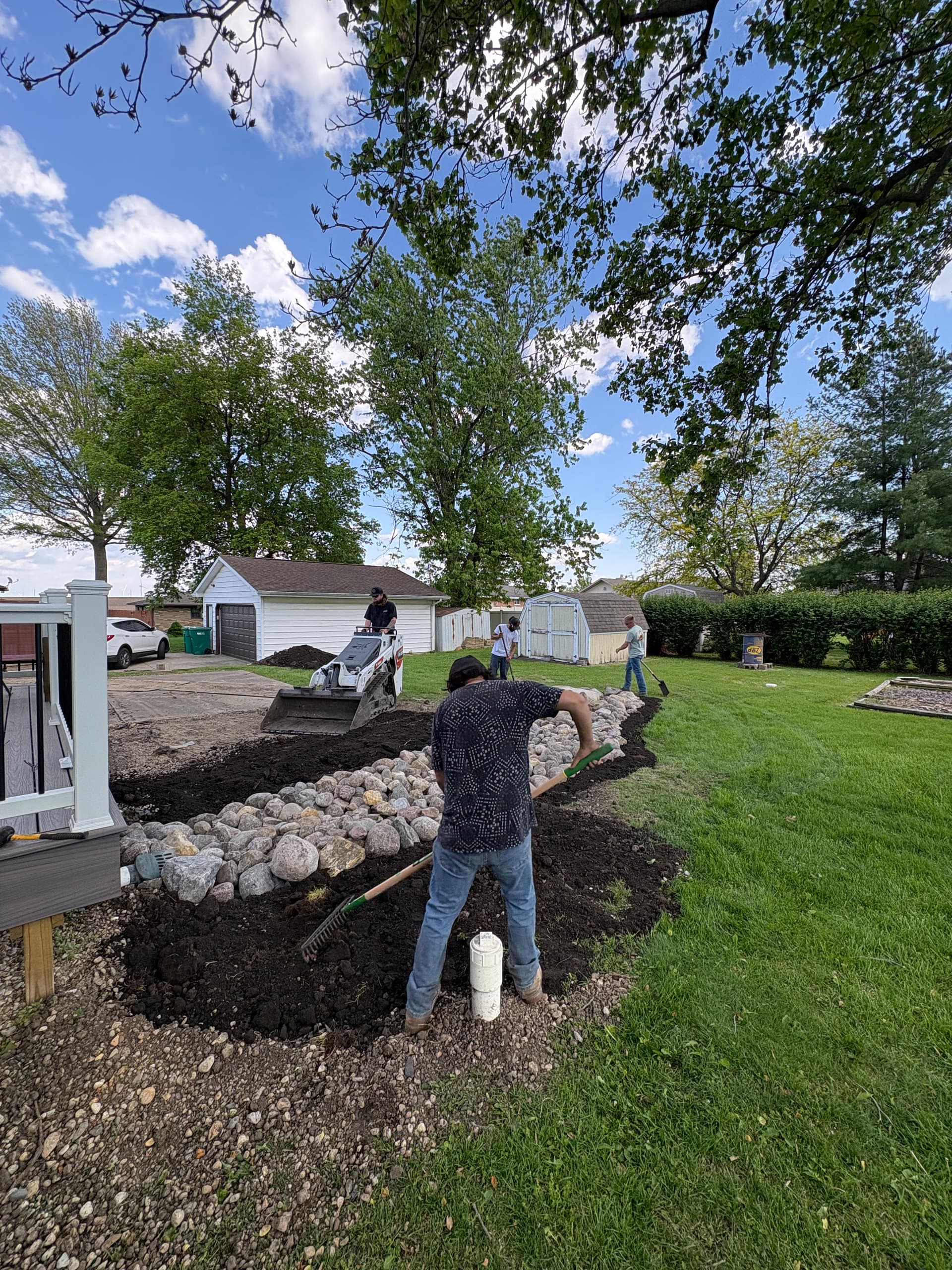 Gallery photos for Dry Creek Bed Fixes Backyard Drainage Without Killing the Curb Appeal: Image #2