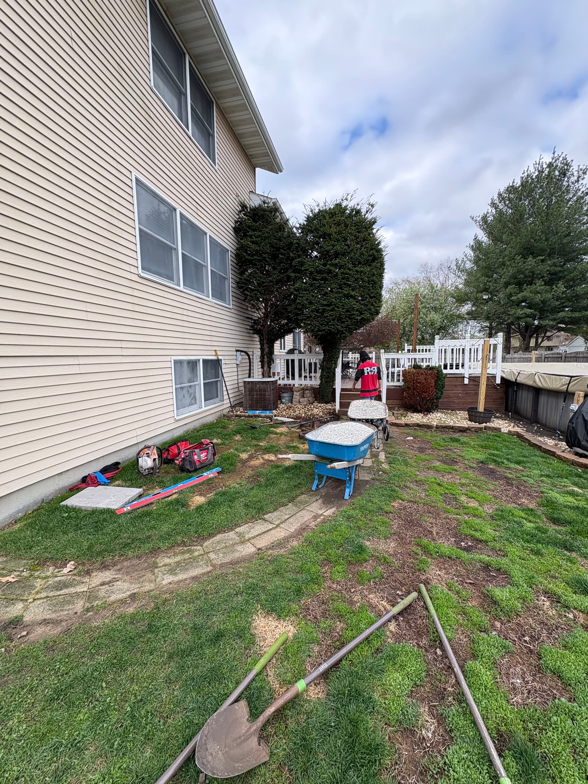 Backyard Grading and Walkway Installation Done Right image