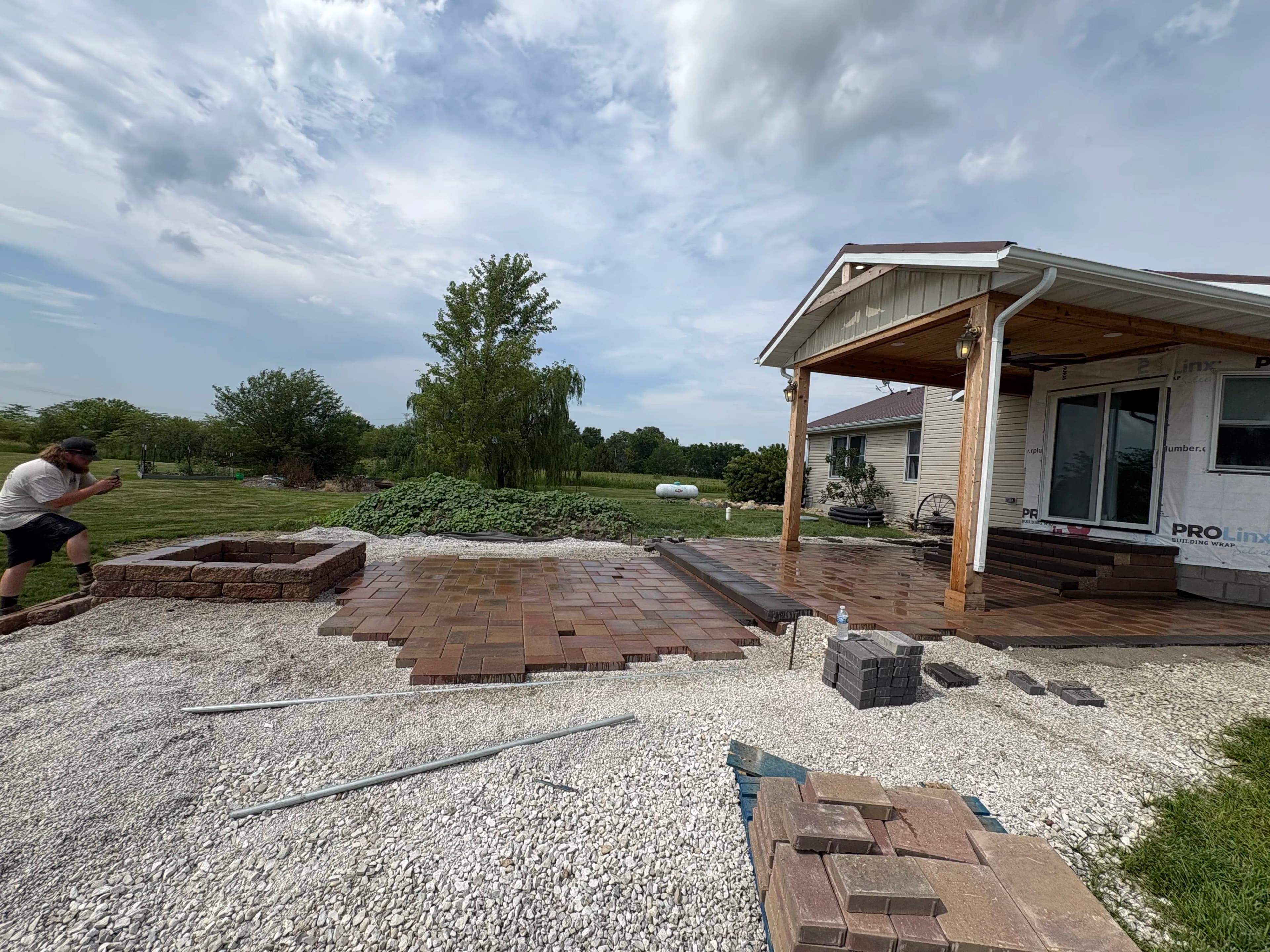 Project Backyard Paver Patio and Fire Pit Build Worth Every Brick image