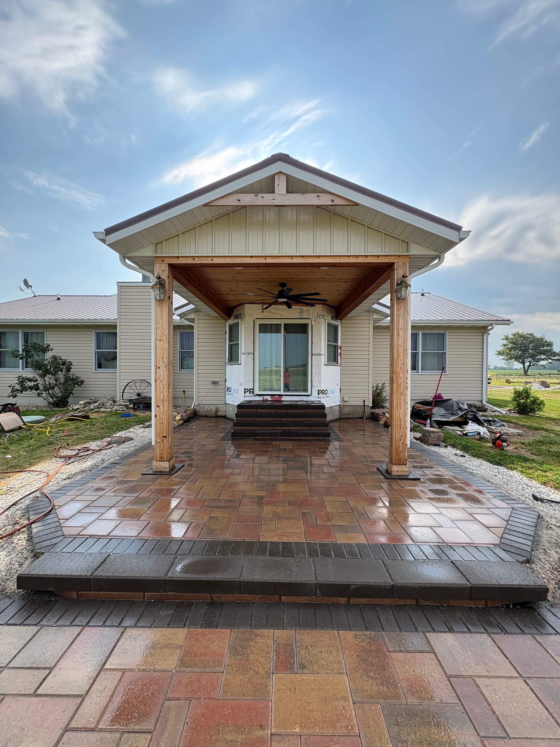 Gallery photos for Backyard Paver Patio and Fire Pit Build Worth Every Brick: Image #5
