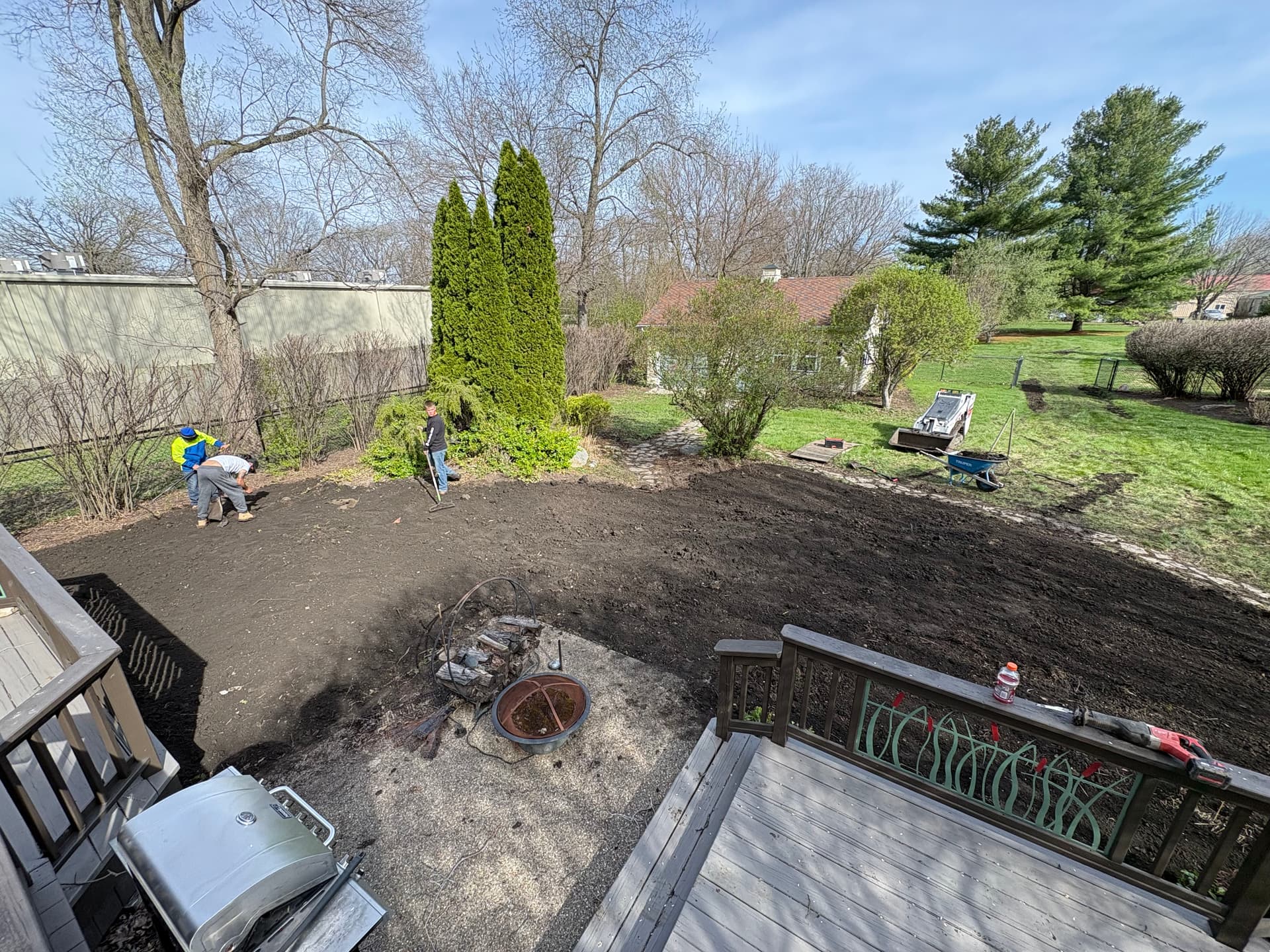 Gallery photos for Old Backyard Pond Torn Out and Filled for a Clean Slate: Image #3