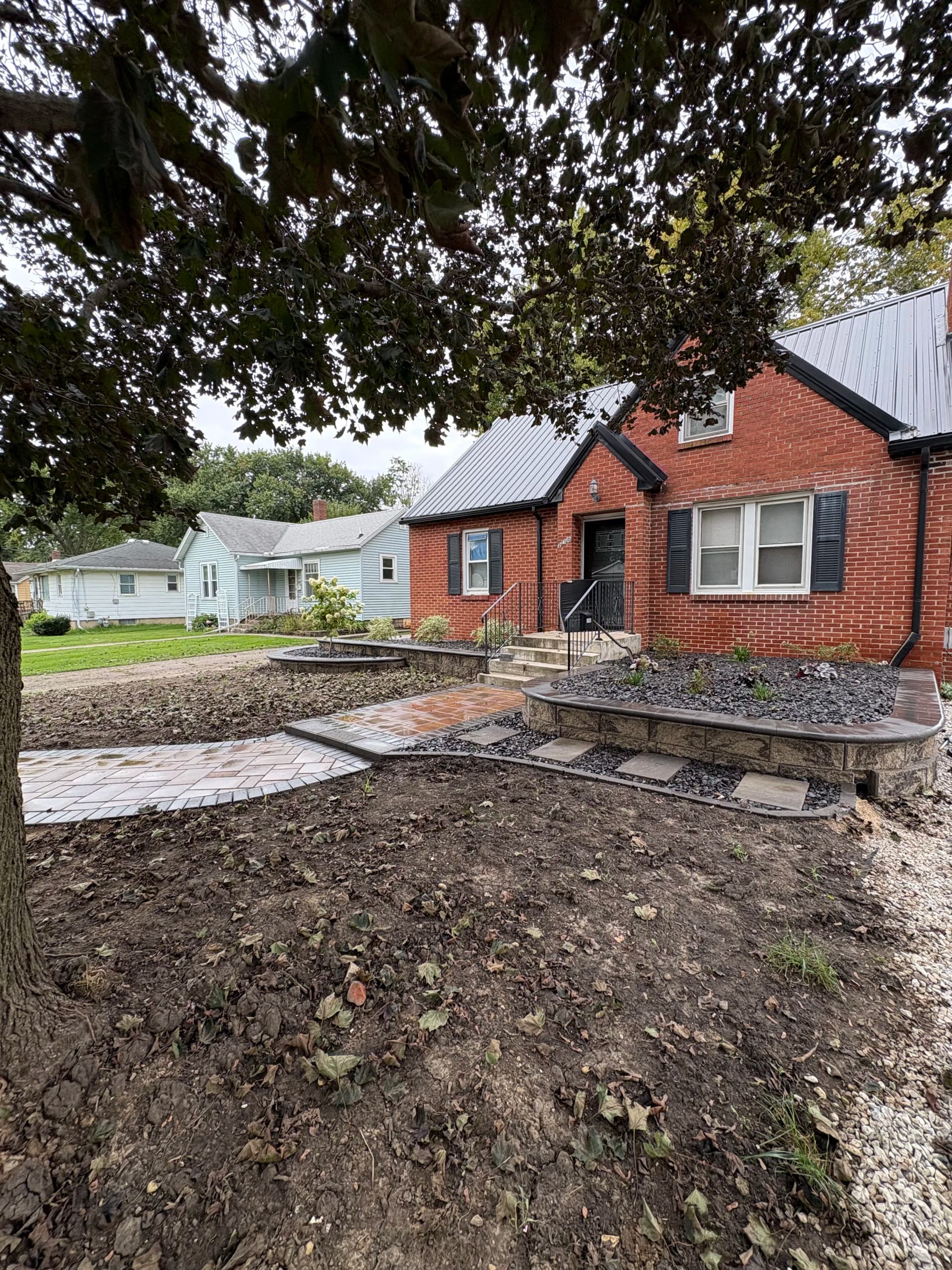 Gallery photos for Paver Walkway and Retaining Wall Upgrade on a Brick Home: Image #7