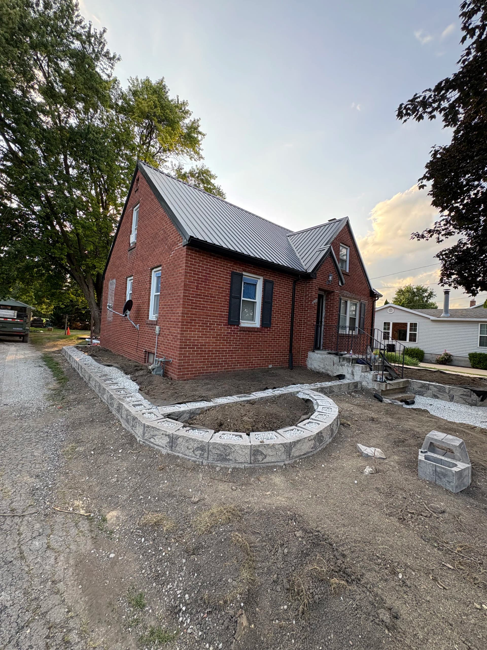Gallery photos for Paver Walkway and Retaining Wall Upgrade on a Brick Home: Image #3