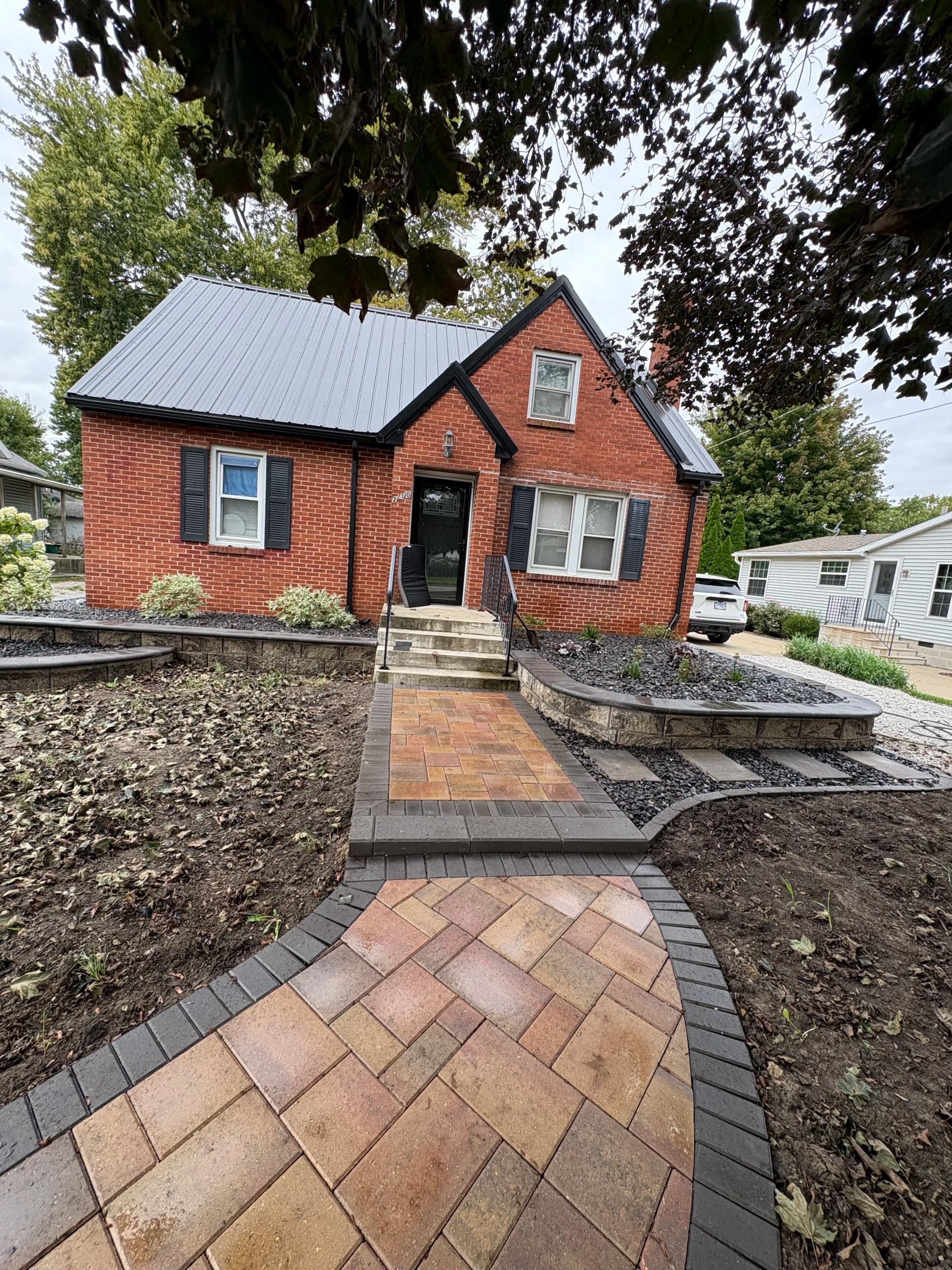 Gallery photos for Paver Walkway and Retaining Wall Upgrade on a Brick Home: Image #9