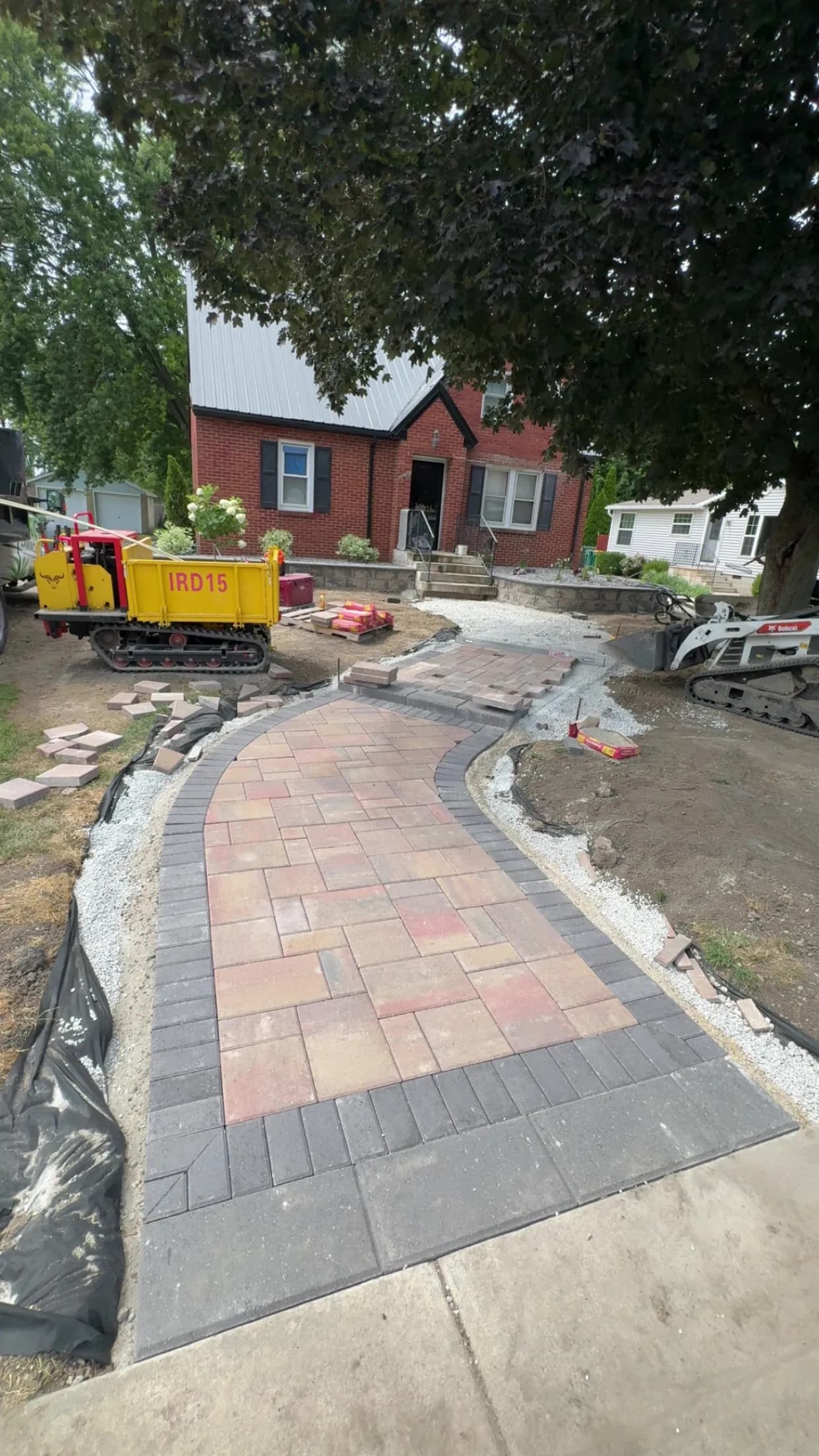 Gallery photos for Paver Walkway and Retaining Wall Upgrade on a Brick Home: Image #6