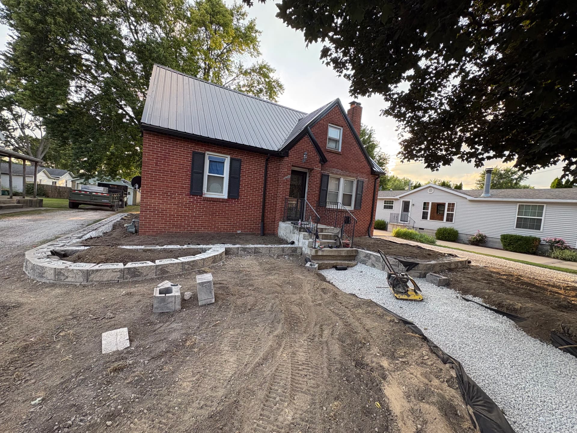 Gallery photos for Paver Walkway and Retaining Wall Upgrade on a Brick Home: Image #4
